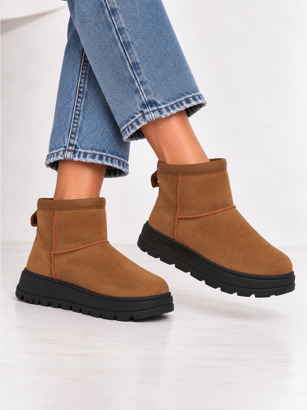 Koolaburra by Ugg Koola Mini Hybrid boots NEW chestnut brown women’s 8